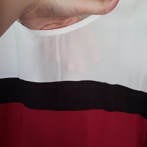 Colorblock chiffon blouse - Picture 2 of 4